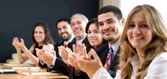 Audience applauding
